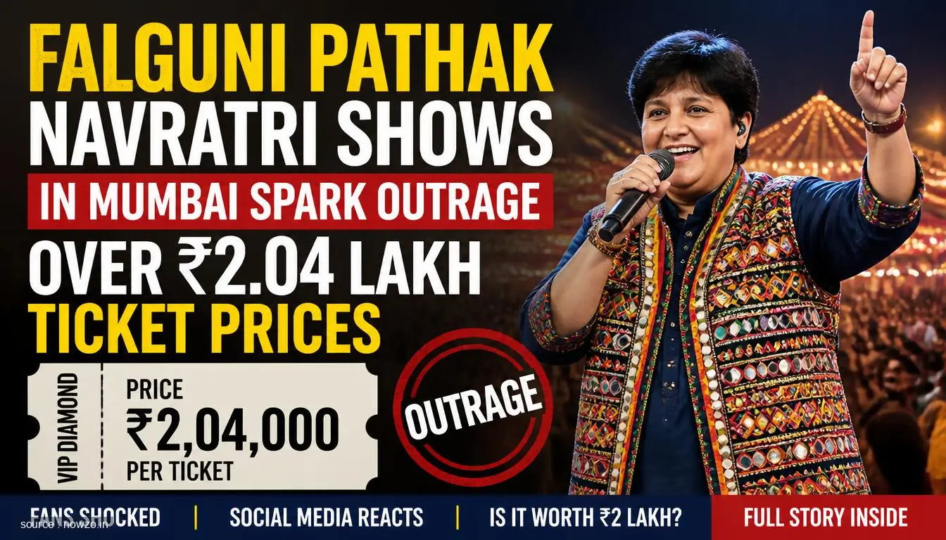 Falguni Pathak Navratri Mumbai Tickets Cost ₹2.04 Lakh — Entertainment news