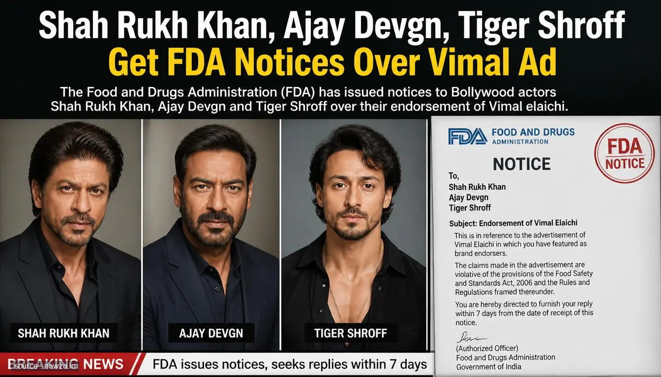 FDA Notices to Shah Rukh Khan, Ajay Devgn Over Vimal Ad — Entertainment news