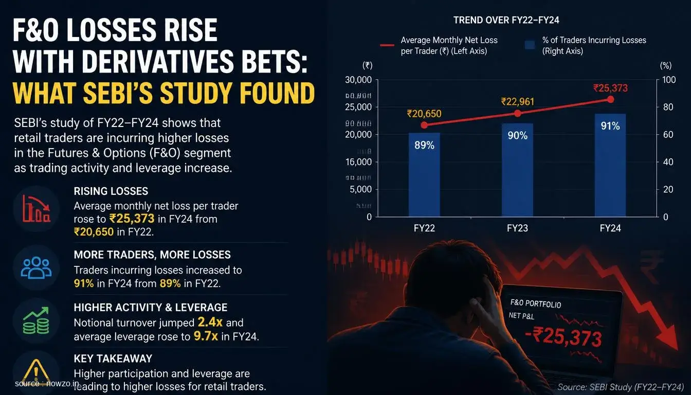 F&O Losses Rise With Derivatives Bets: SEBI Study — Finance news