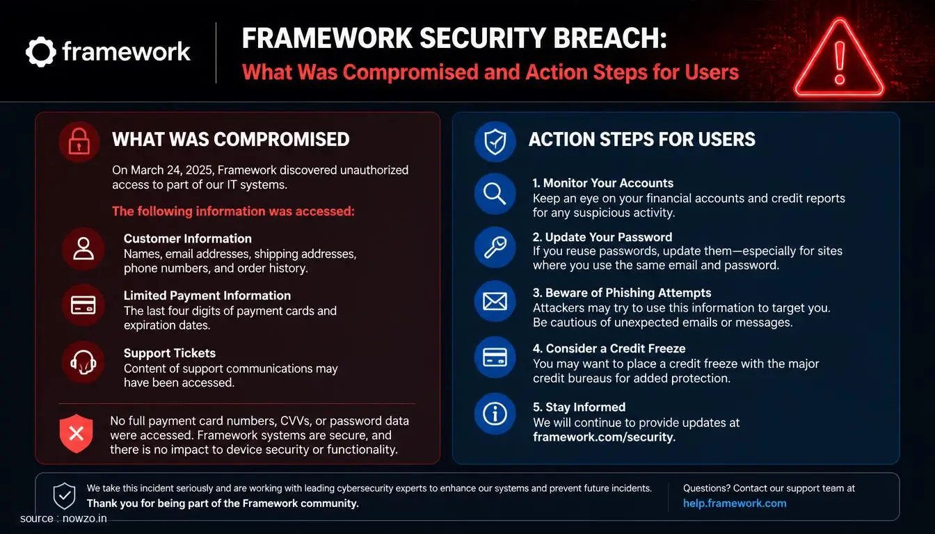 Framework Security Breach: What Was Compromised and Action Steps for Users