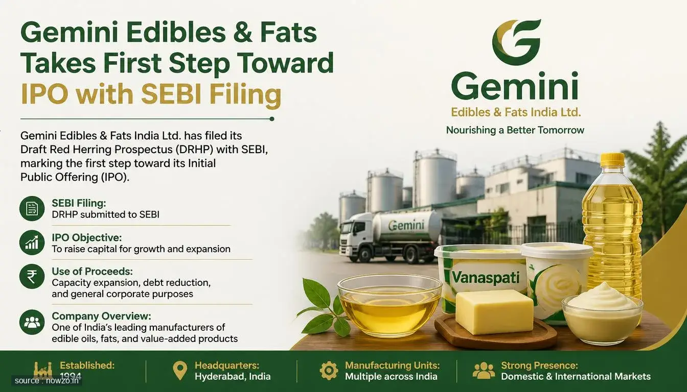 Gemini Edibles & Fats Files DRHP for IPO with SEBI — Business news