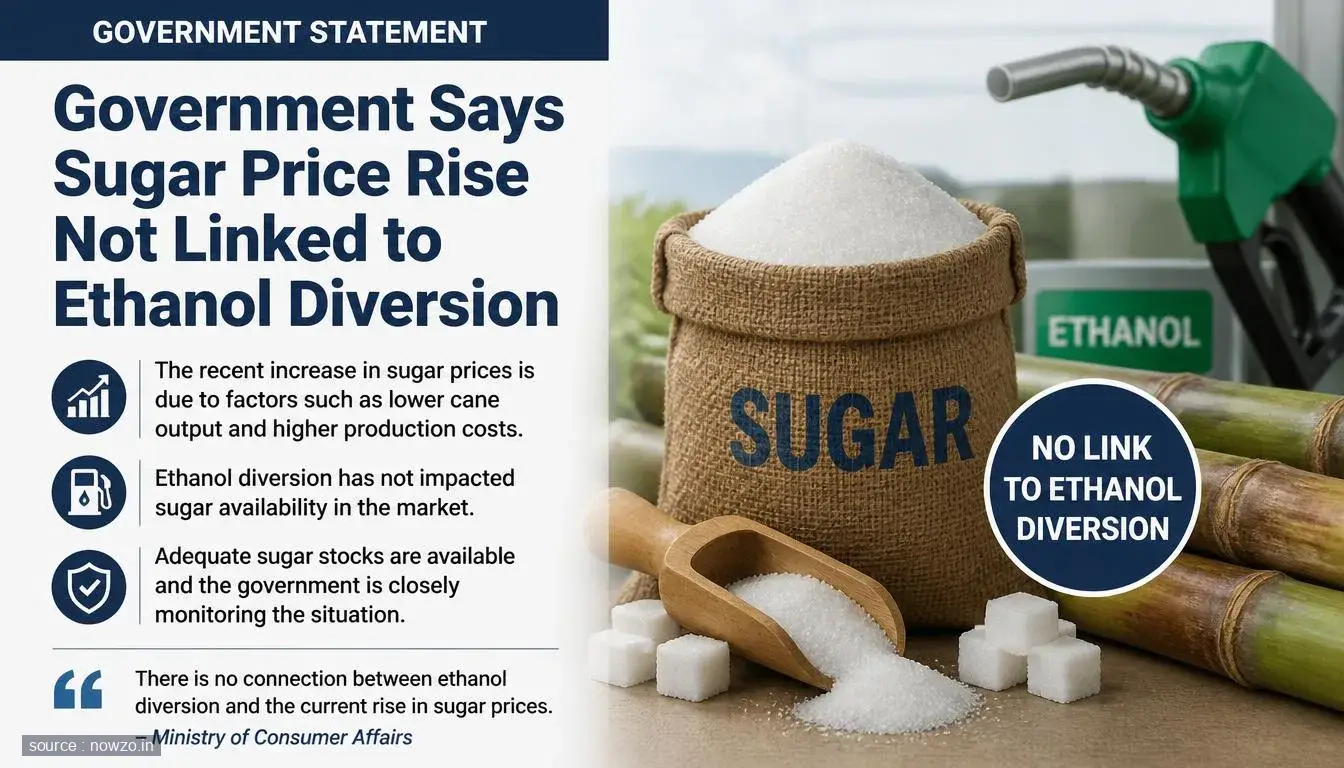 Sugar Price Hike Not Tied to Ethanol: Govt — Business news