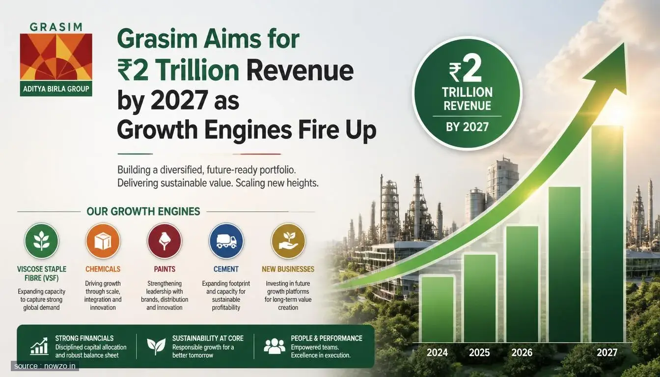 Grasim Revenue Target ₹2 Trillion FY27 KM Birla — Business news
