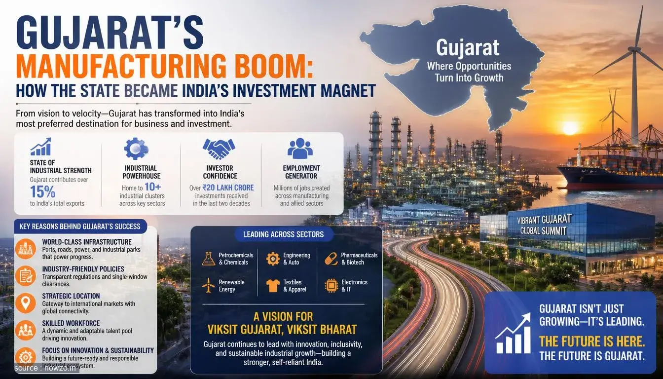 Gujarat Manufacturing Investments Growth Business Economy
