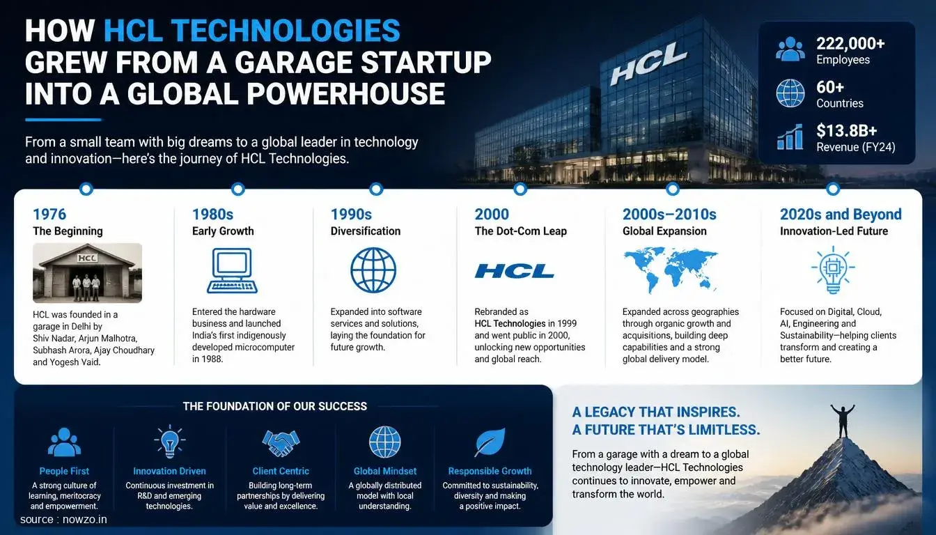 HCL Technologies Success Story: Garage to Global Giant — Business news