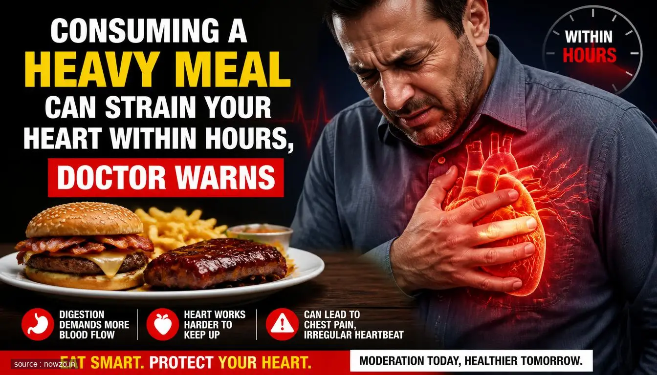 Consuming a Heavy Meal Can Strain Your Heart Within Hours, Doctor Warns