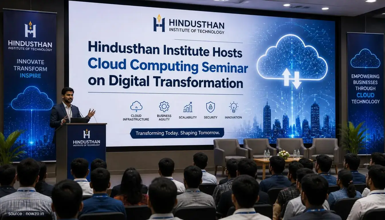Hindusthan Institute Hosts Cloud Computing Seminar on Digital Transformation