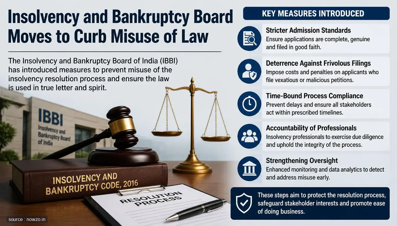 IBBI Aims to Check Misuse of Insolvency Law — Business news