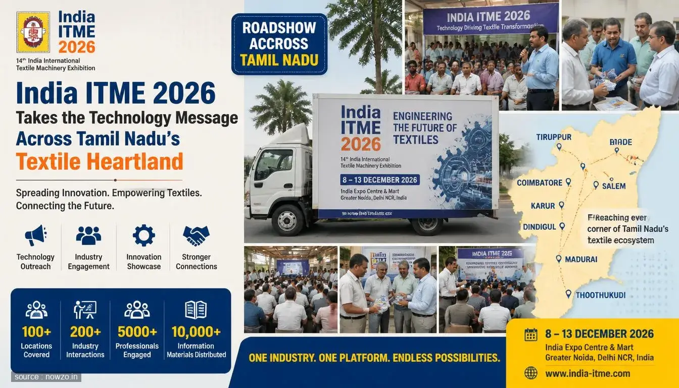India ITME 2026 Tamil Nadu Textile Technology — Business news
