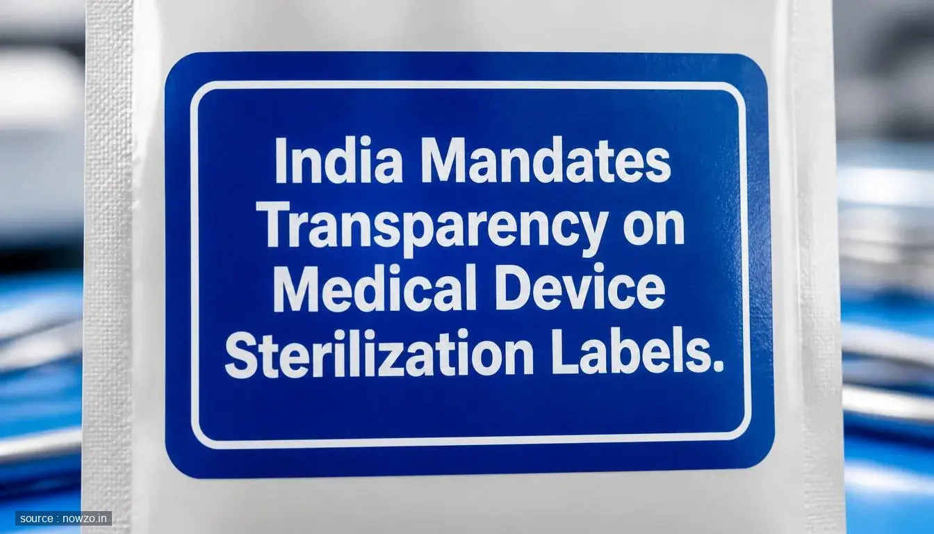 India Medical Device Sterilization Label Disclosure Rule — Health news