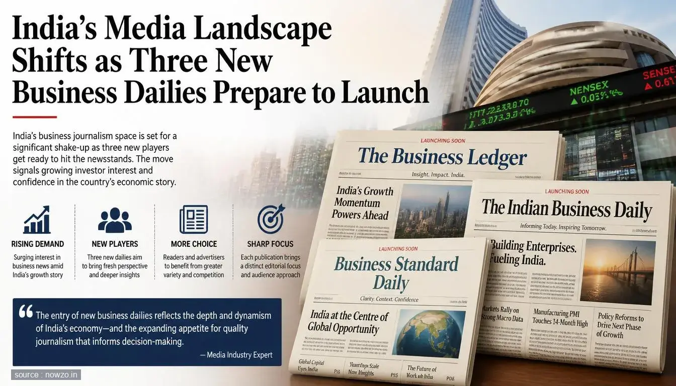 Three New Business Dailies Launching in India - Media News