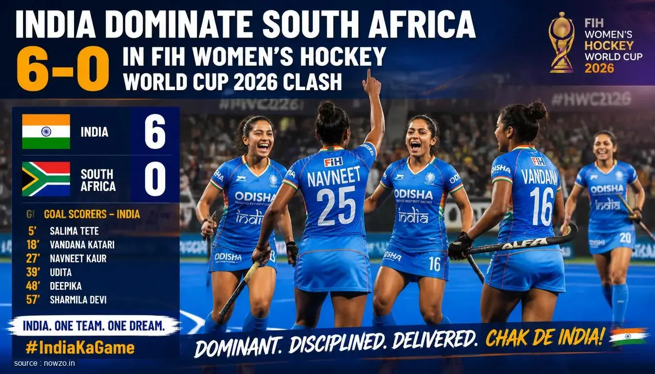 India vs South Africa Hockey World Cup 2026: India Win 6-0 — Sports news