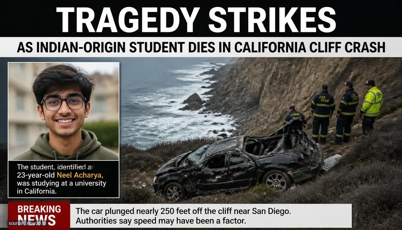 Indian-Origin Student Dies in California Cliff Car Crash — World news