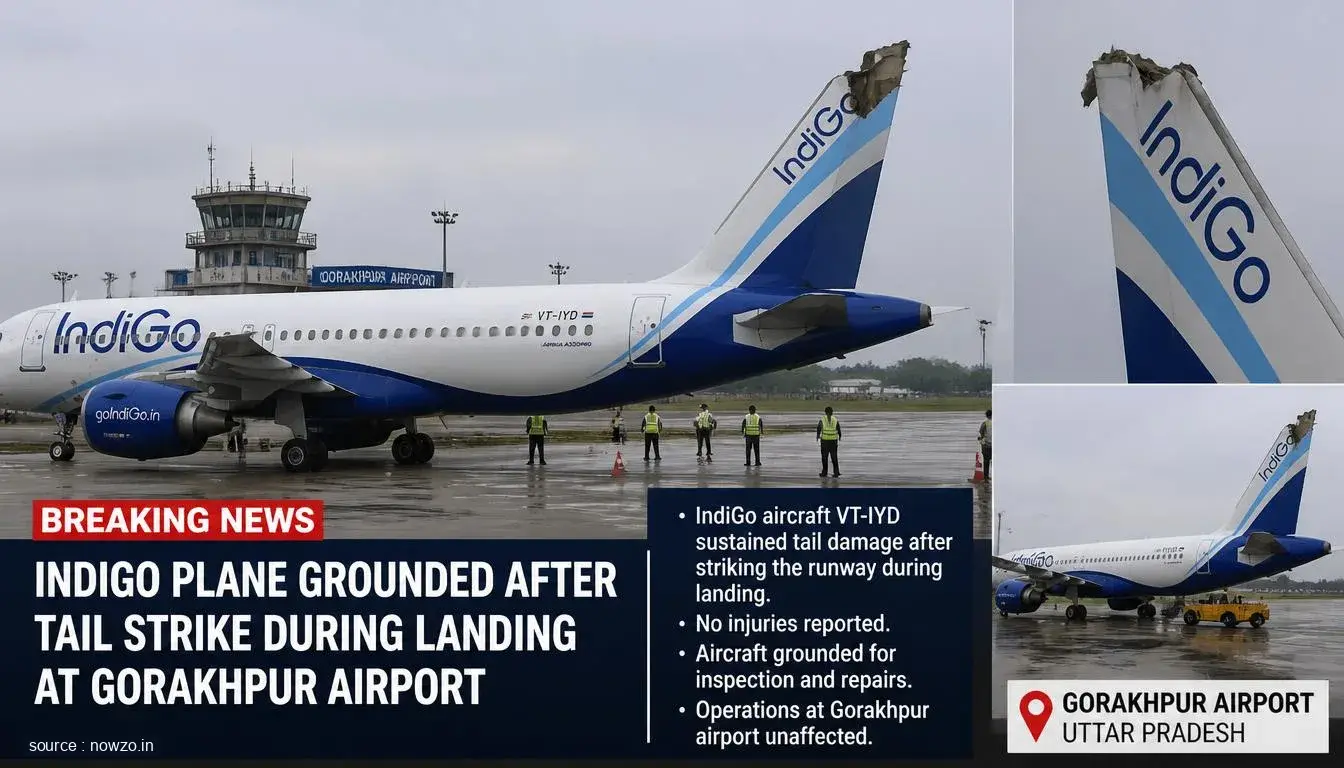 IndiGo A320neo Tail Strike at Gorakhpur, Plane Grounded — General news