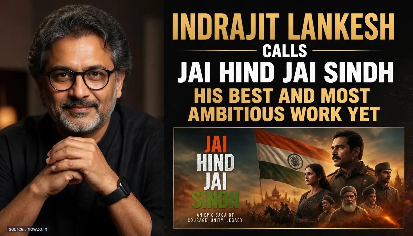 Indrajit Lankesh on Jai Hind Jai Sindh Film — Entertainment news