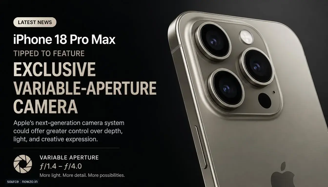 iPhone 18 Pro Max Variable Aperture Camera Rumor — Technology news