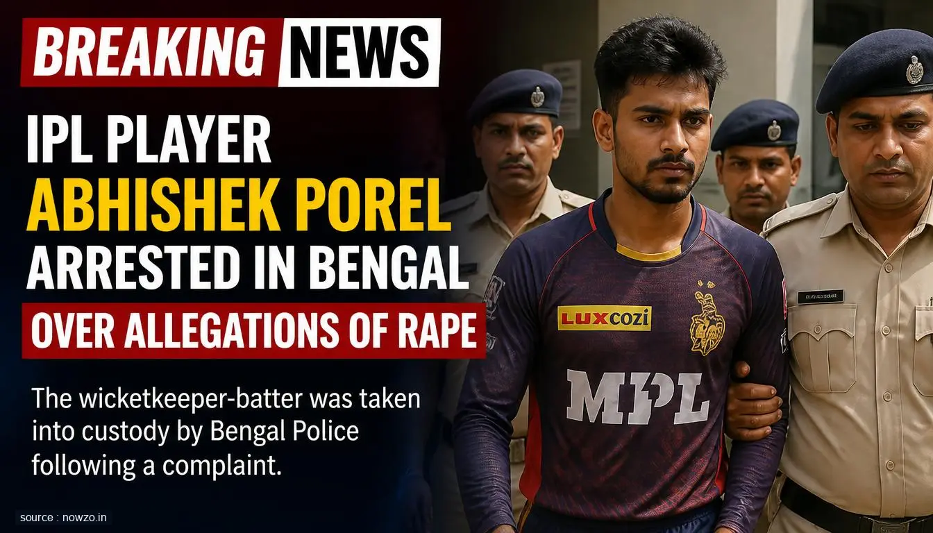 IPL Cricketer Abhishek Porel Arrested in Rape Case — Sports news