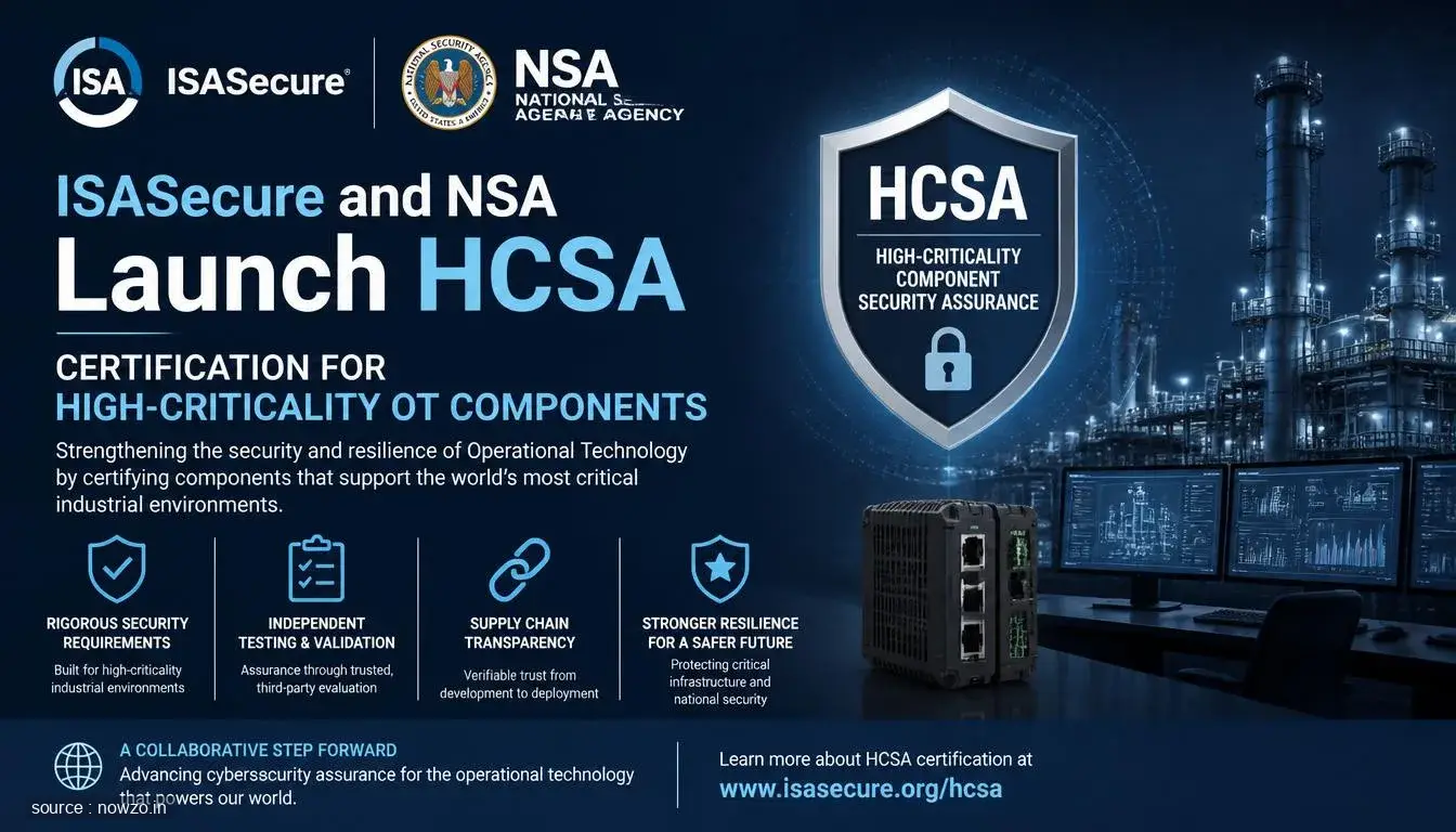 ISASecure NSA HCSA Certification for OT Components — Technology news
