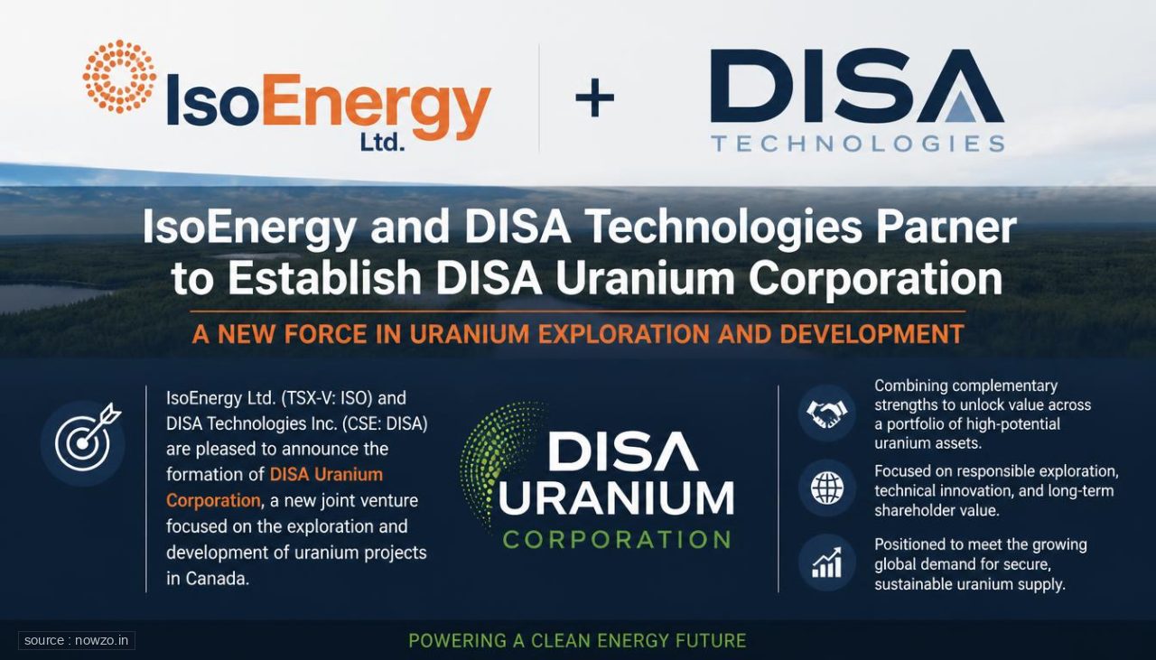 IsoEnergy and DISA Technologies Partner to Establish DISA Uranium Corporation