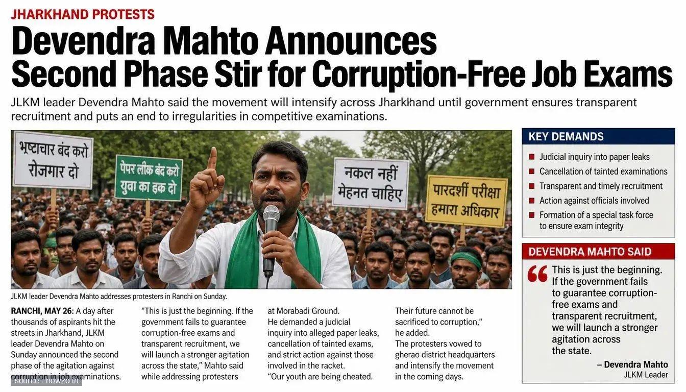 Jharkhand Protest: Devendra Mahto Announces Second Phase Sti — Politics news