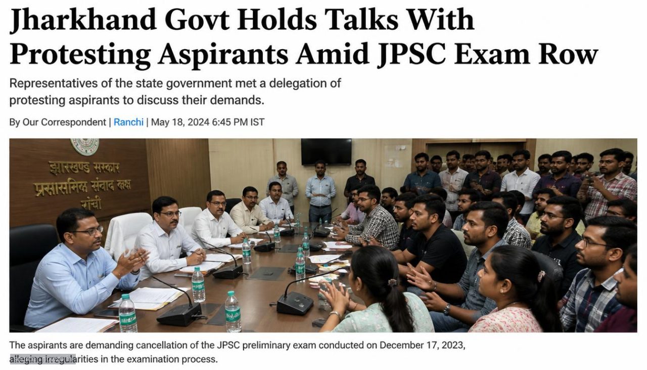 Jharkhand Student Protest: Govt Talks, CID Summons JPSC Memb — Politics news