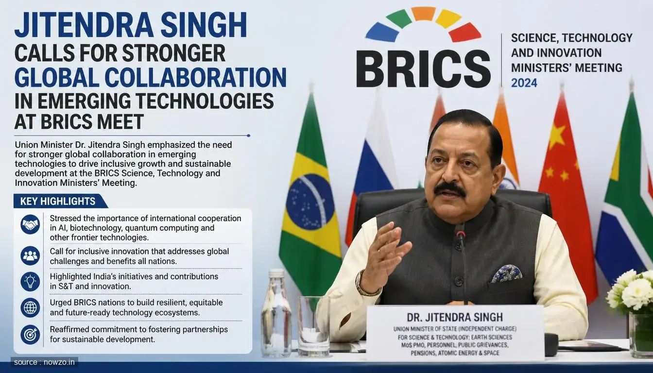 Jitendra Singh at BRICS STI Meet: Global Collaboration Key — Technology news