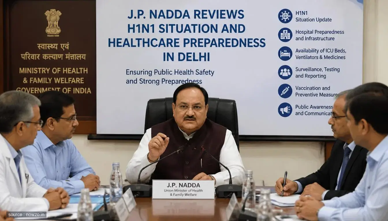 J.P. Nadda Reviews H1N1 Situation in Delhi — Health news