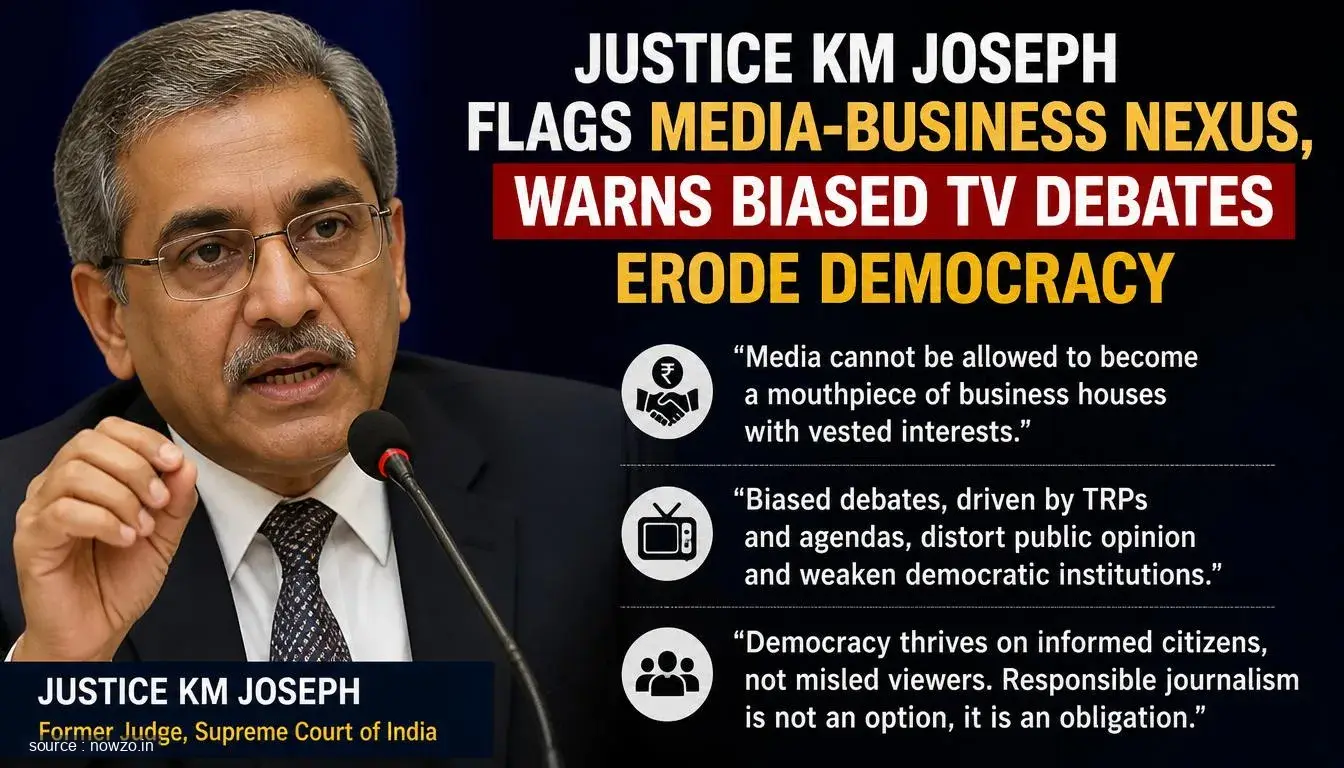 Justice KM Joseph on Media-Business Nexus & Biased TV Debate — Politics news