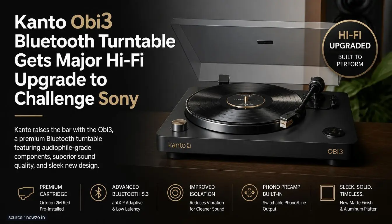 Kanto Obi3 Turntable: Affordable Bluetooth Hi-Fi Upgrade — Technology news