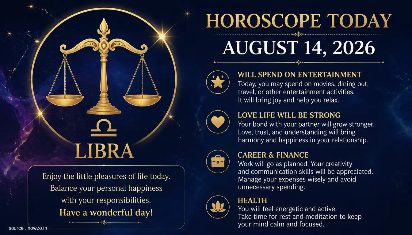 Libra Horoscope Today, August 14, 2026: Love Life Strong — General news
