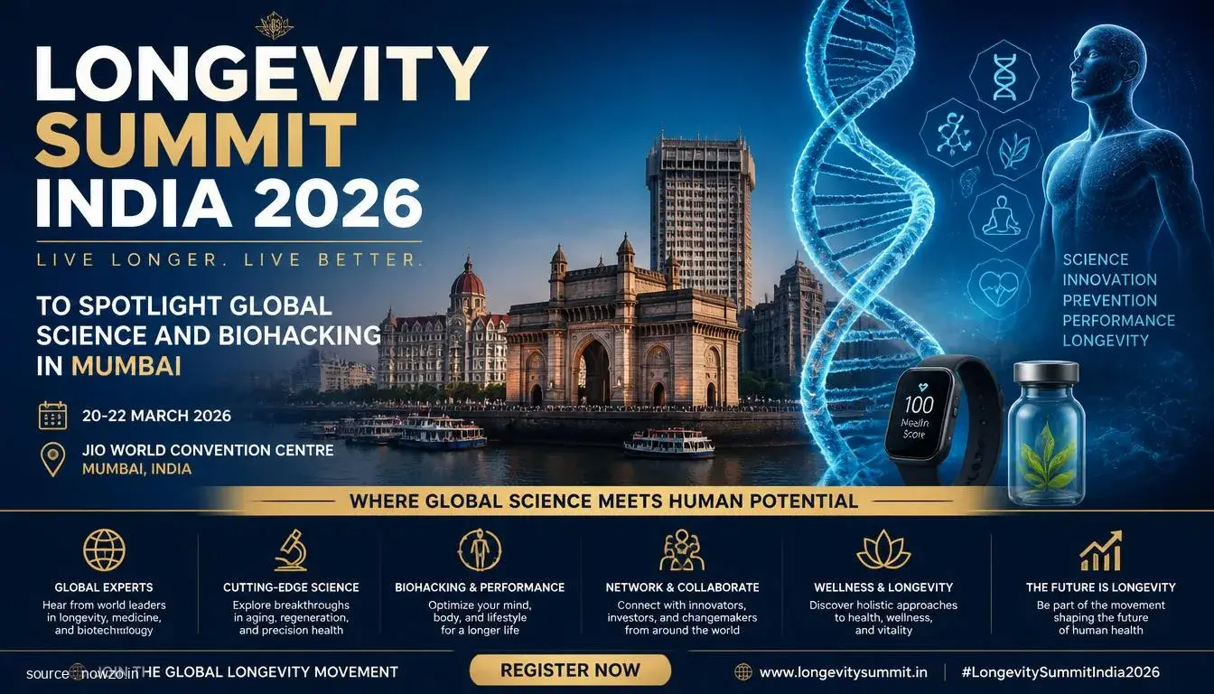 Longevity Summit India 2026: Biohacking & Tech in Mumbai — Health news