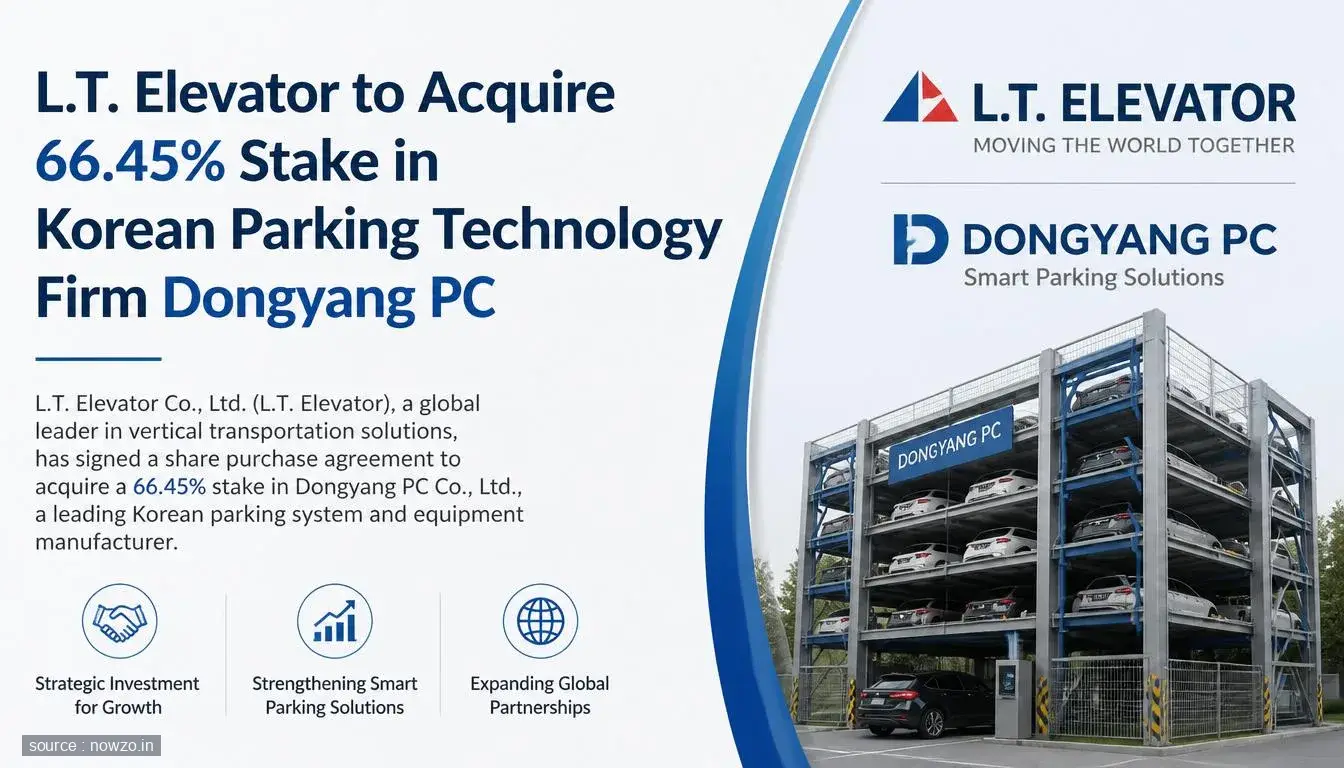 L.T. Elevator Acquires 66.45% Stake in Dongyang PC — Business news