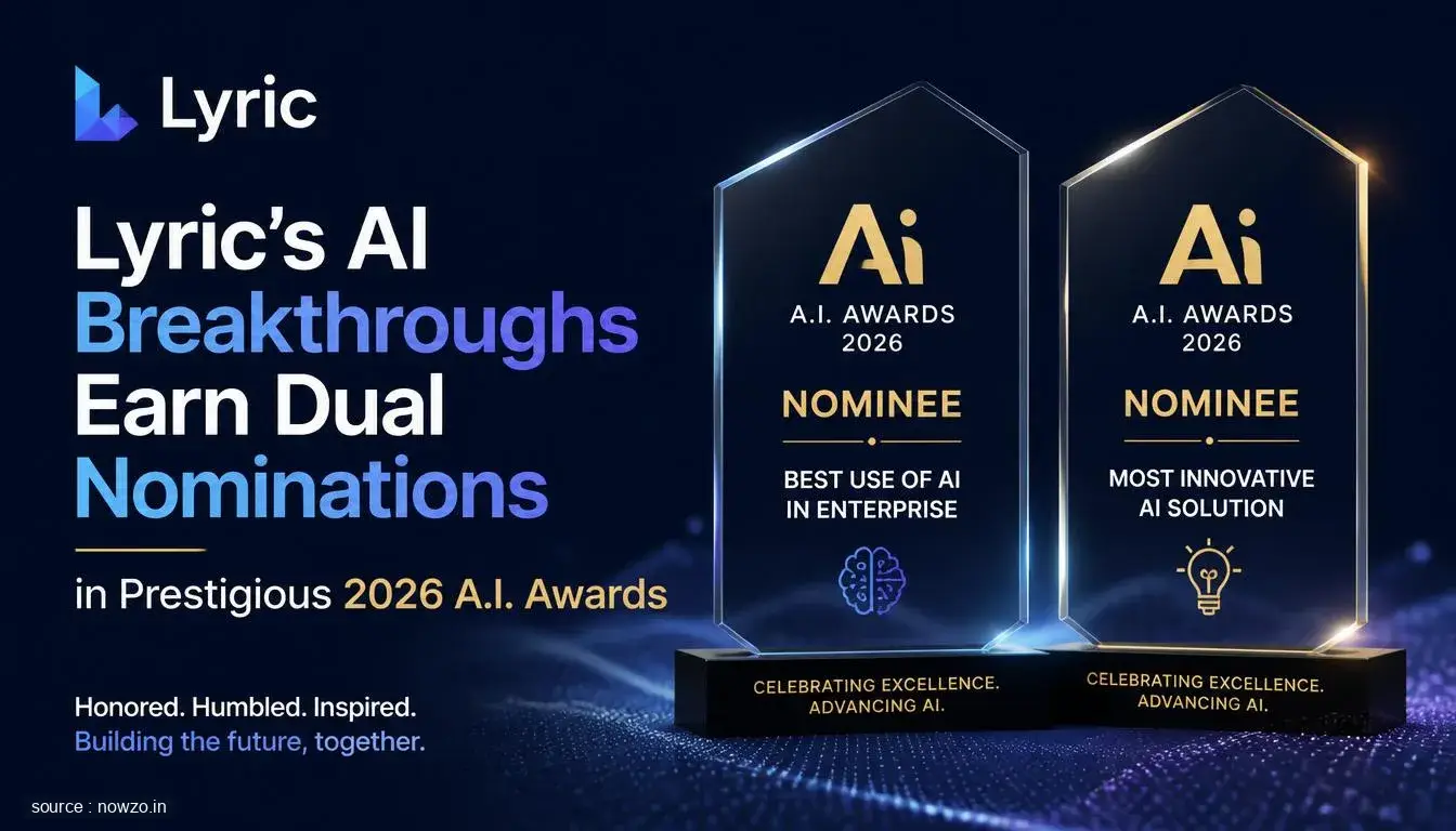 Lyric’s AI Breakthroughs Earn Dual Nominations in Prestigious 2026 A.I. Awards
