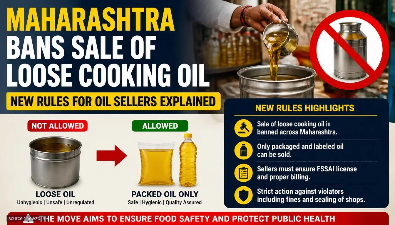 Maharashtra Bans Loose Cooking Oil Sale: New Rules — General news