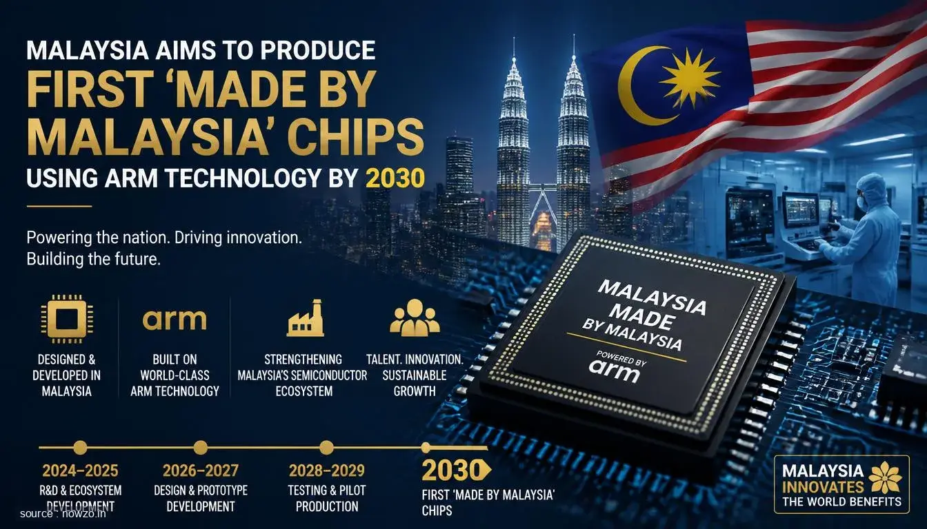 Malaysia Targets First Homegrown Chips by 2030 with Arm Tech — Technology news