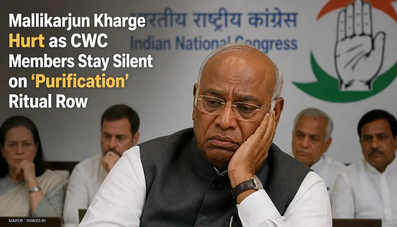 Kharge Hurt Over CWC Silence on ‘Purification’ Ritual — Politics news