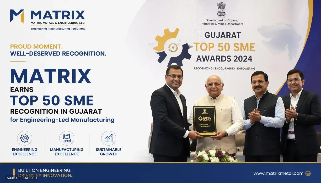 Matrix Named Among Top 50 SMEs in Gujarat — Business news