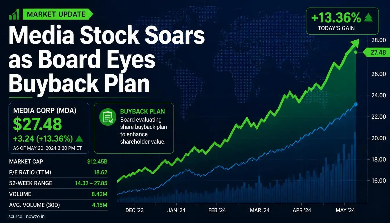 Media Stock Hits 52-Week High, Board Considers Buyback — Finance news