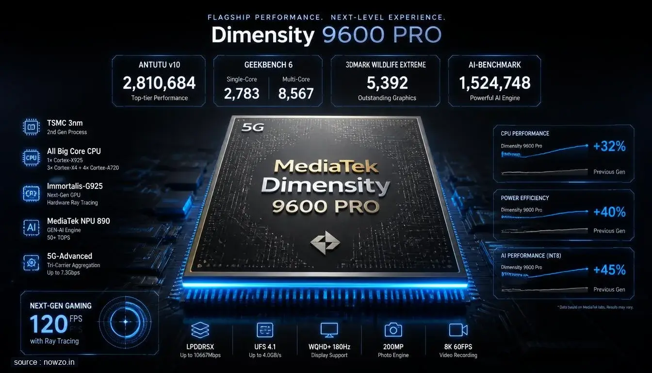 MediaTek Dimensity 9600 Pro Benchmark Leak Revealed — Technology news