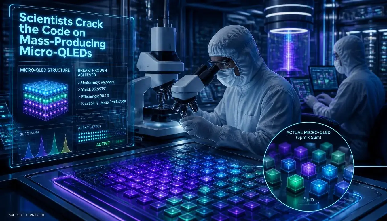 Two-Inch Wafer-Scale Micro-QLED Fabrication Breakthrough — Technology news