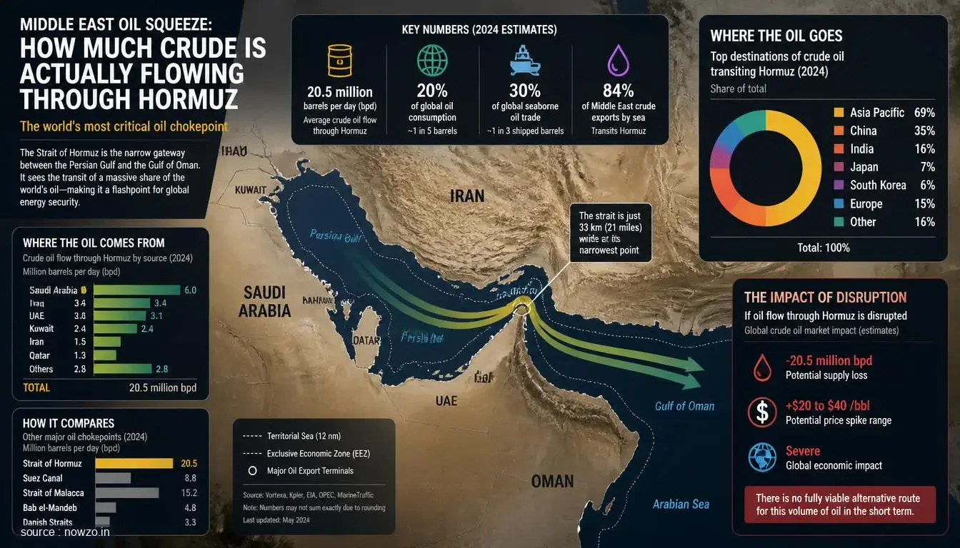 Middle East Oil Squeeze: Hormuz Crude Flow — Business news