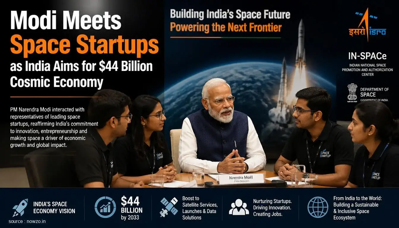 India Space Economy: PM Modi Meets Startups, Targets $44B — Technology news
