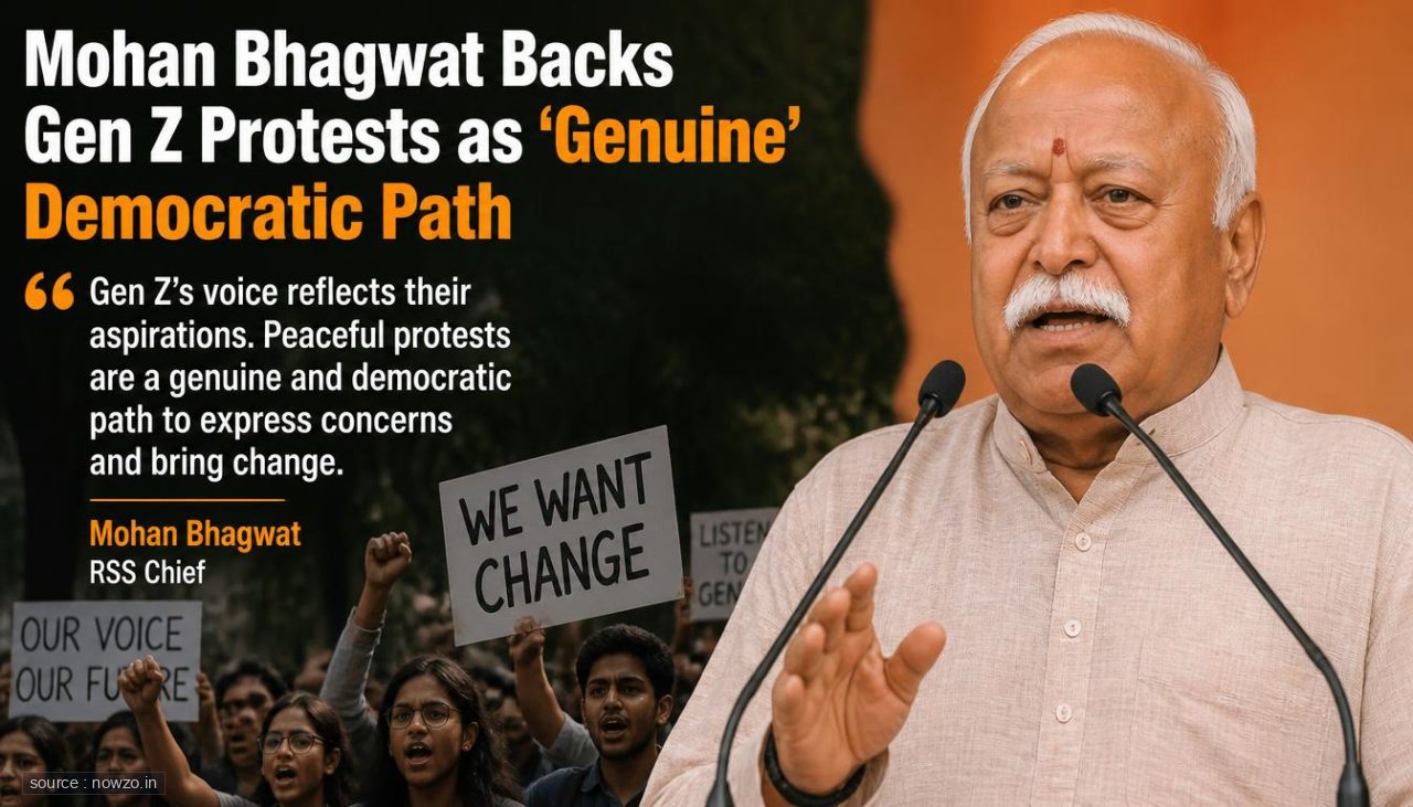 Mohan Bhagwat Backs Gen Z Protests as 'Genuine' Democratic Path