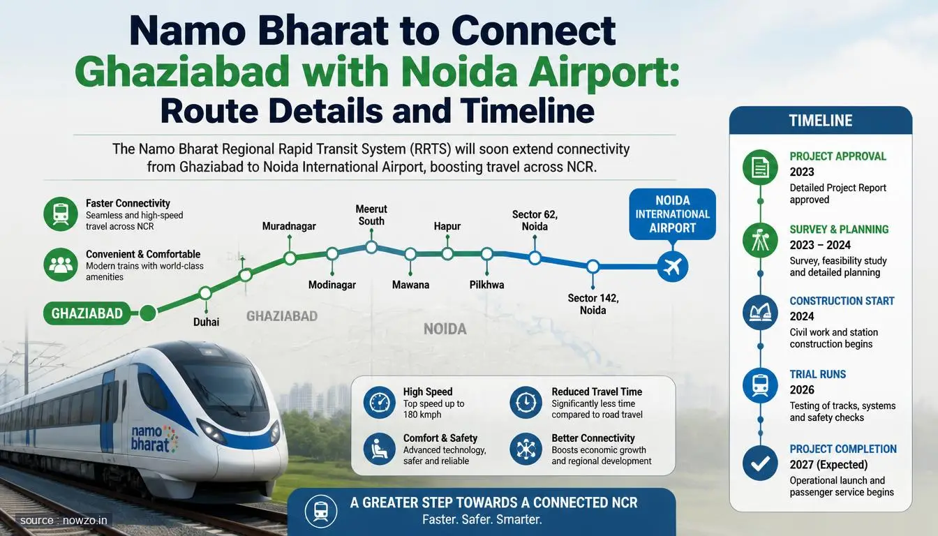 Namo Bharat Ghaziabad to Noida Airport Route — General news