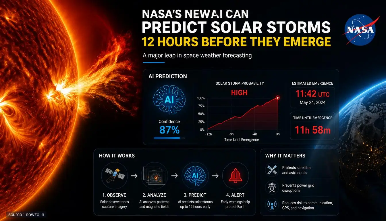NASA AI Predicts Solar Storms 12 Hours Early — Science news