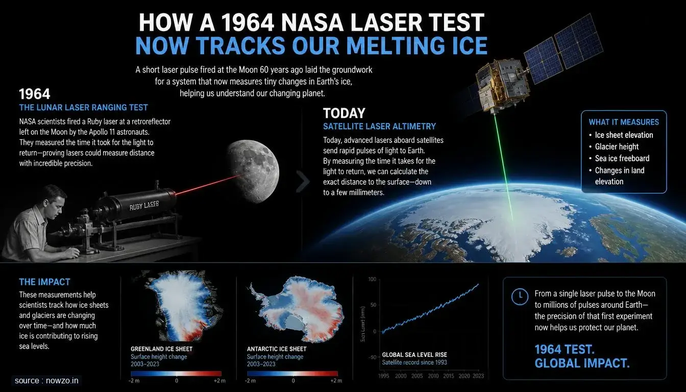 NASA Laser Tech Tracks Ice Melt Since 1964 — Science news