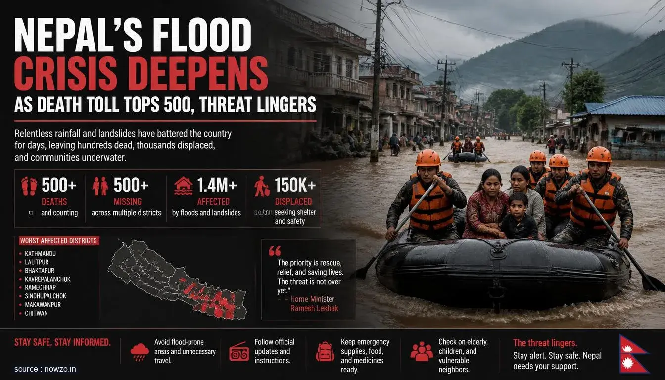 Nepal Flood Death Toll Rises to 538, Risk Remains — World news