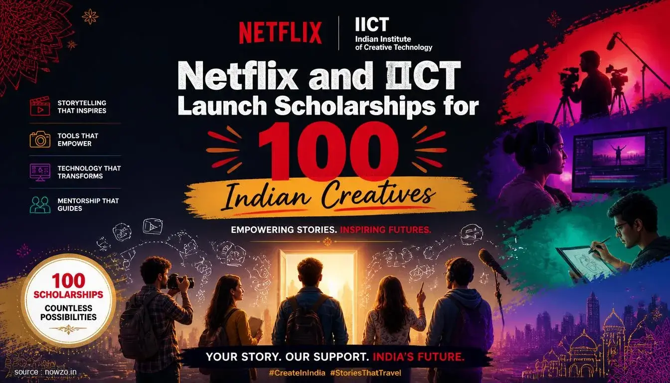Netflix IICT Scholarships for Creative Professionals India — Education news