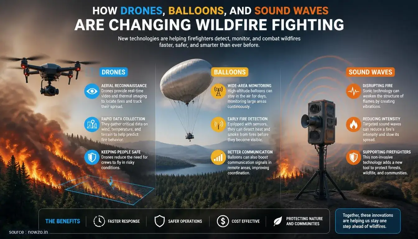 Innovative Wildfire Fighting Techniques: Drones, Balloons, S — Technology news