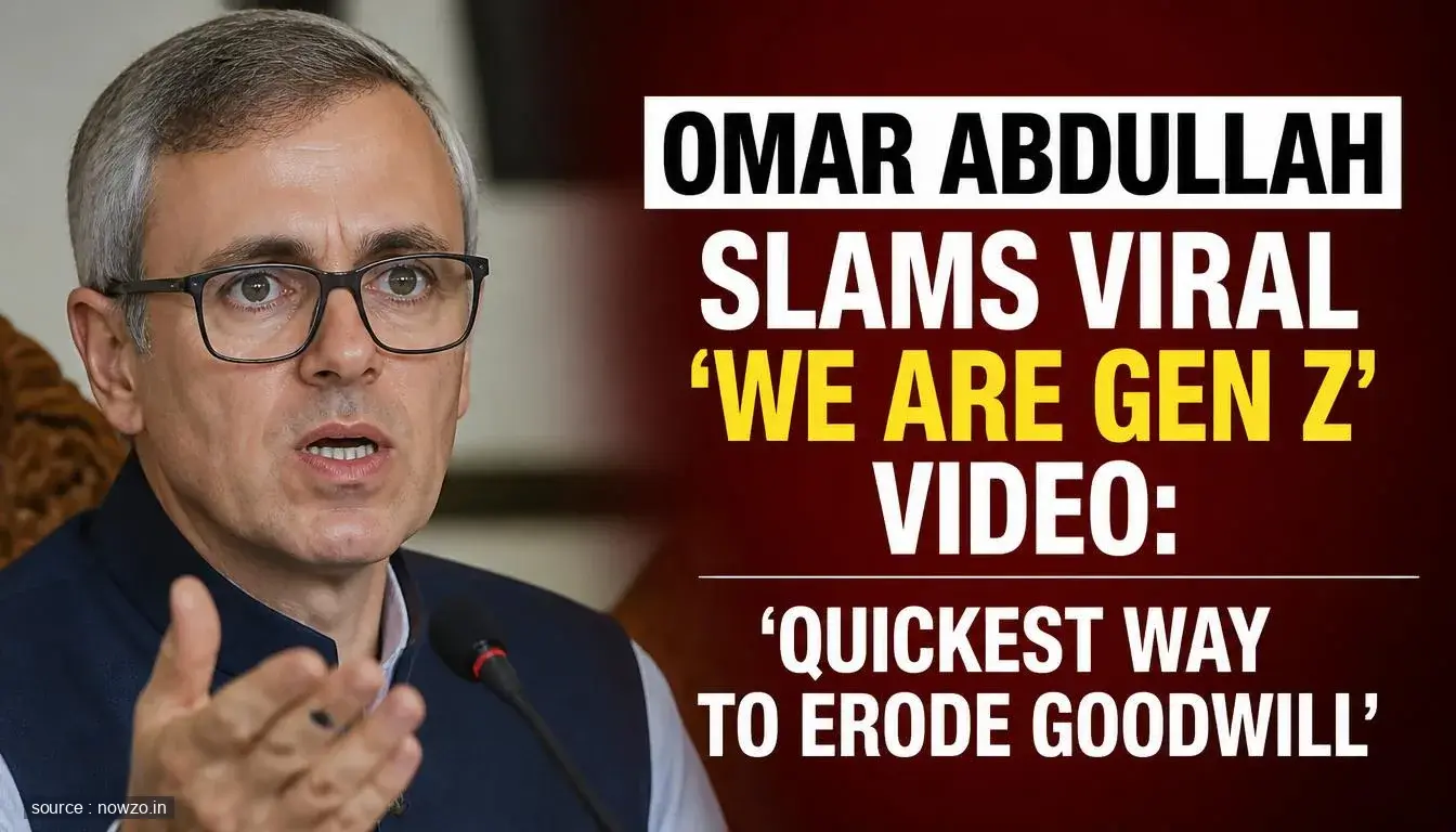 Omar Abdullah Reacts to Viral Gen Z Video in Kashmir — Politics news